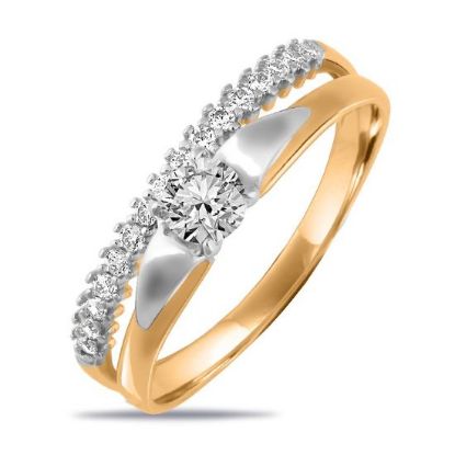 Изображение Золотое кольцо с фианитами