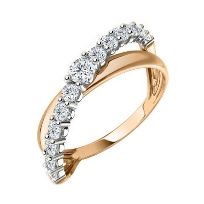 Изображение Золотое кольцо с фианитами