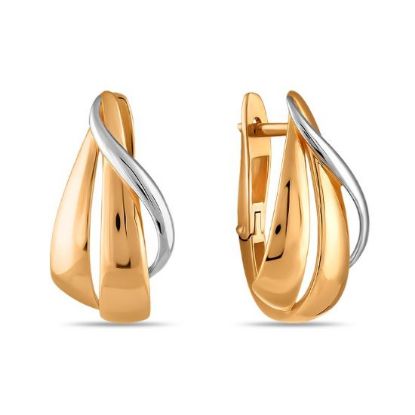 Изображение Золотые серьги 585 пробы