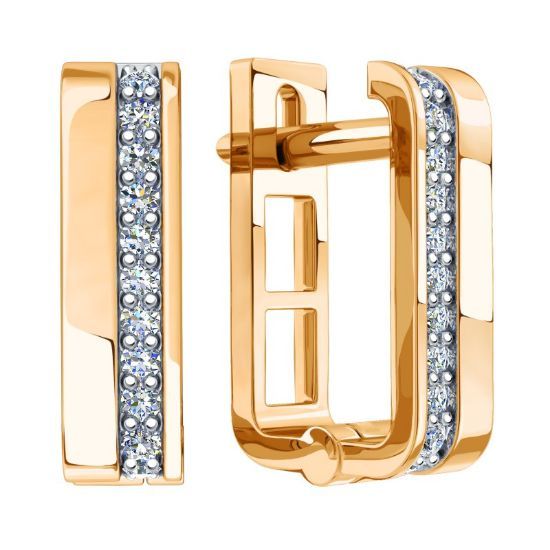 Изображение Золотые серьги 585 пробы