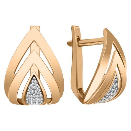 Изображение Золотые серьги 585 пробы