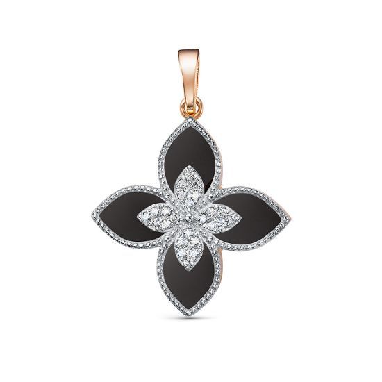 Изображение Золотая подвеска с ониксом