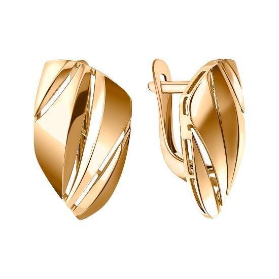 Изображение Золотые серьги 585 пробы