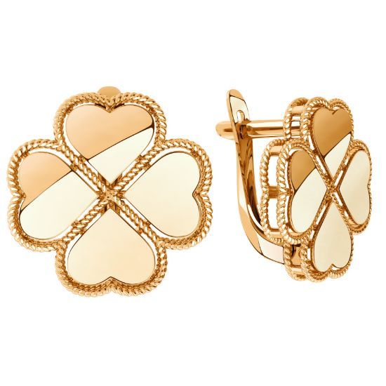 Изображение Золотые серьги 585 пробы