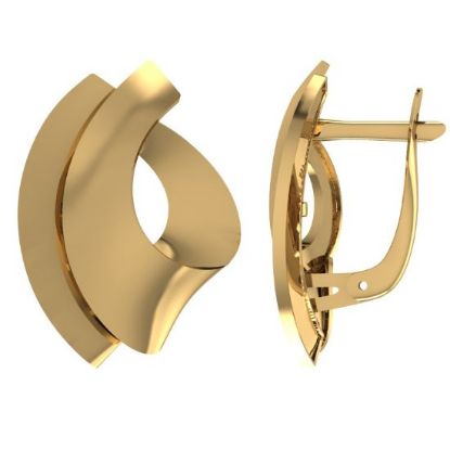Изображение Золотые серьги  585 пробы