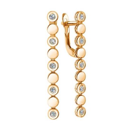 Изображение Золотые серьги 585 пробы