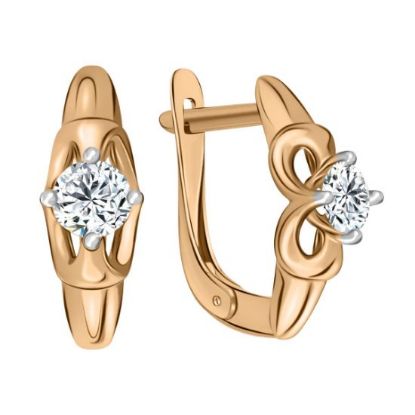 Изображение Золотые серьги 585 пробы