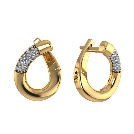 Изображение Золотые серьги 585 пробы