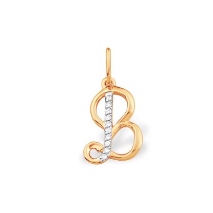 Изображение Золотая именная подвеска