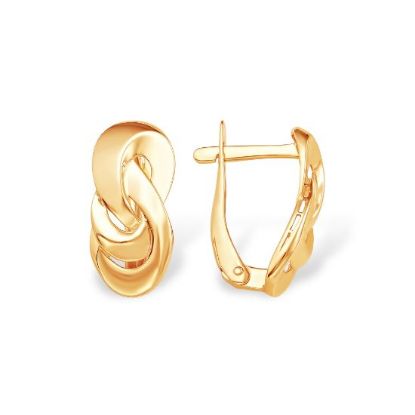 Изображение Золотые серьги 585 пробы