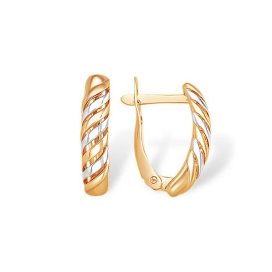 Изображение Золотые серьги 585 пробы