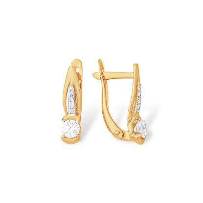 Изображение Золотые серьги 585 пробы