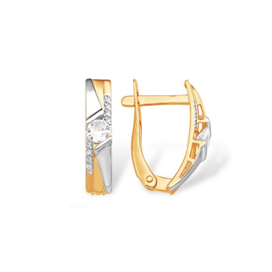 Изображение Золотые серьги 585 пробы