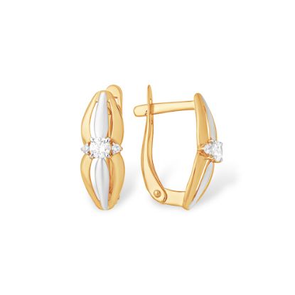 Изображение Золотые серьги 585 пробы