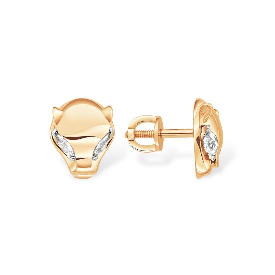 Изображение Золотые серьги-пусеты 585 пробы