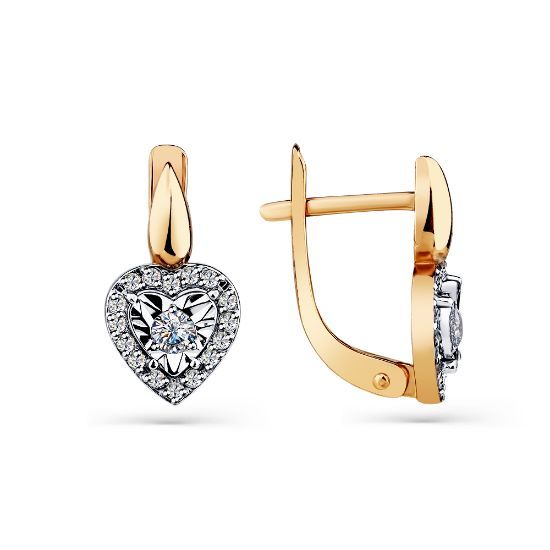 Изображение Золотые серьги 585 пробы