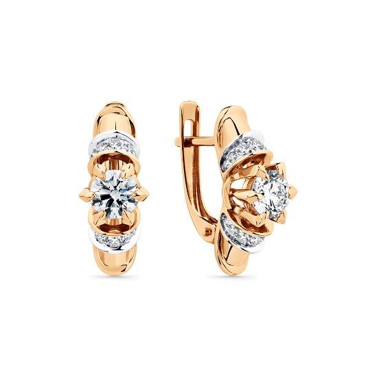 Изображение Золотые серьги 585 пробы