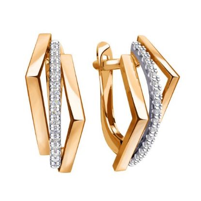 Изображение Золотые серьги 585 пробы