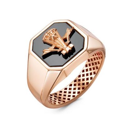 Изображение Золотая мужская печатка 585 пробы