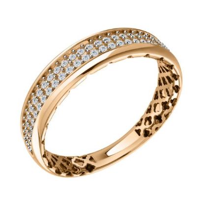 Изображение Золотое кольцо с фианитами