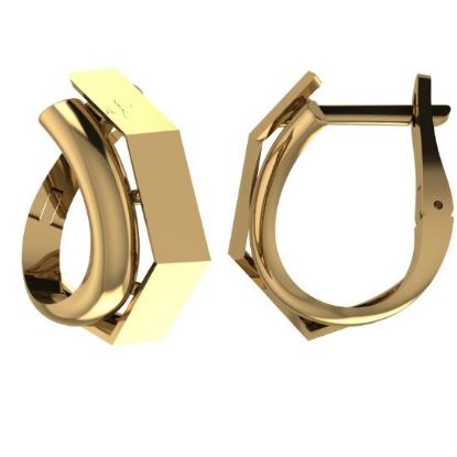 Изображение Золотые серьги 585 пробы