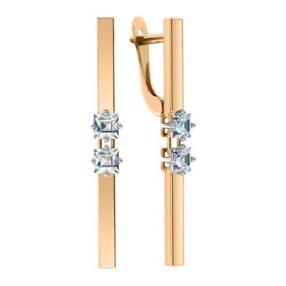 Изображение Золотые серьги 585 пробы