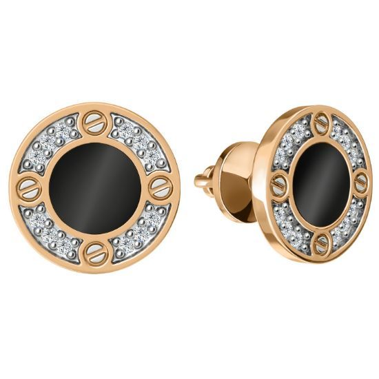 Изображение Золотые серьги-пусеты 585 пробы