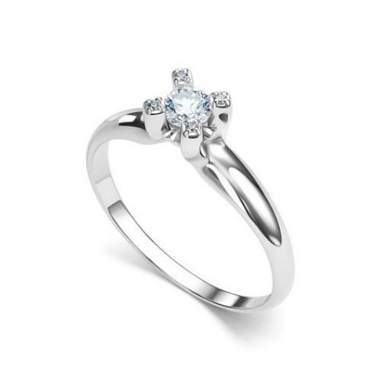 Изображение Золотое кольцо с бриллиантами