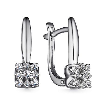 Изображение Золотые серьги с бриллиантами