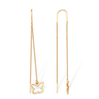 Изображение Золотые серьги-продевки