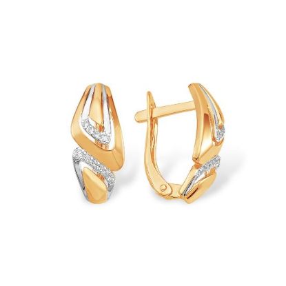 Изображение Золотые серьги 585 пробы