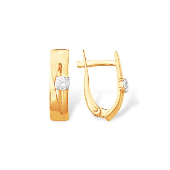 Изображение Золотые серьги 585 пробы