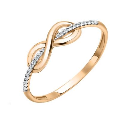 Изображение Золотое кольцо с фианитами