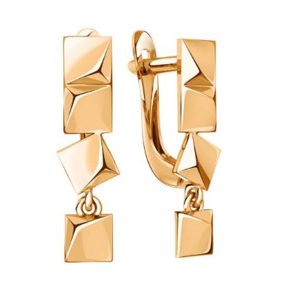 Изображение Золотые серьги 585 пробы