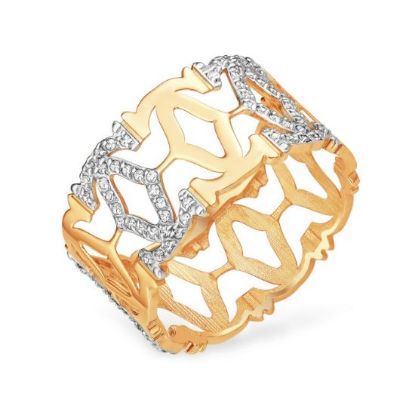 Изображение Золотое кольцо с фианитами