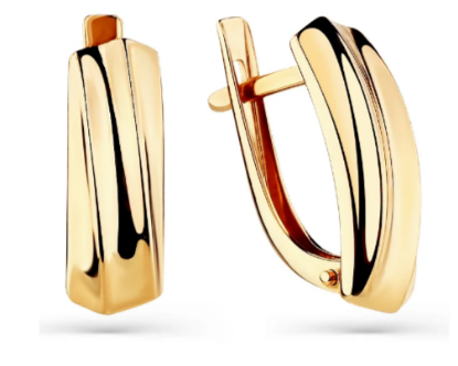 Изображение Золотые серьги 585 пробы