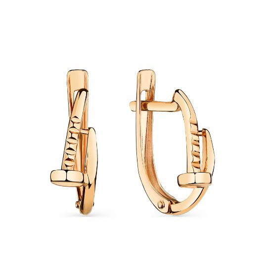 Изображение Золотые серьги "Гвоздь"