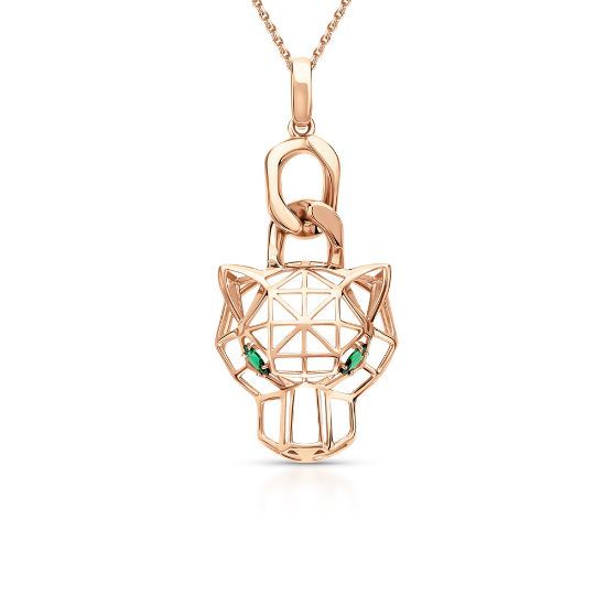 Изображение Золотая подвеска "Пантера"