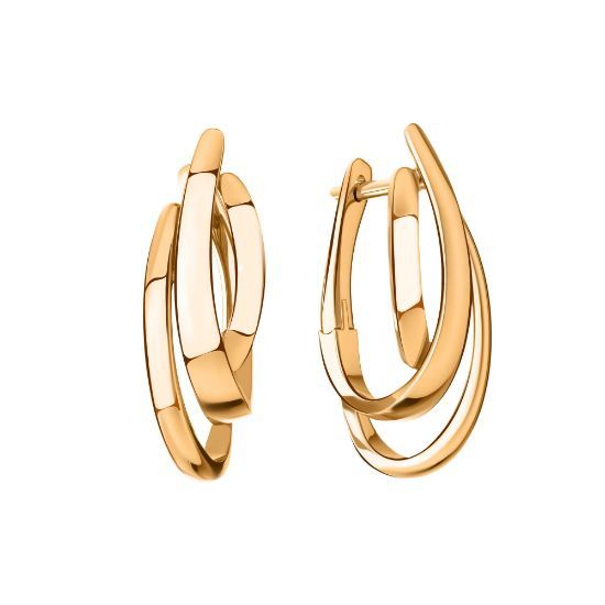 Изображение Золотые серьги 585 пробы