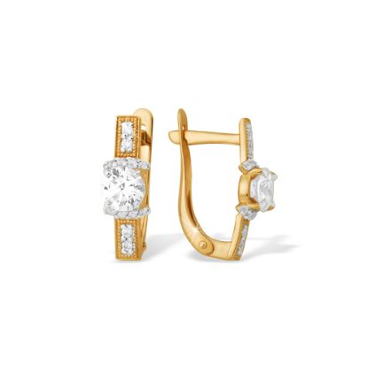 Изображение Золотые серьги 585 пробы