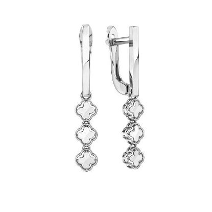 Изображение Золотые серьги-подвески 585 пробы