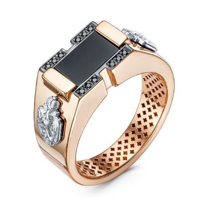 Изображение Золотая печатка с ониксом