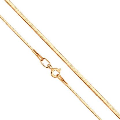 Изображение Золотая цепь 585 пробы "Снейк"