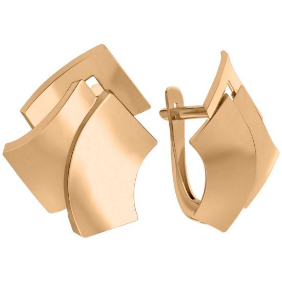 Изображение Золотые серьги 585 пробы