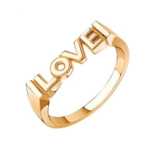 Изображение Золотое кольцо "Love"