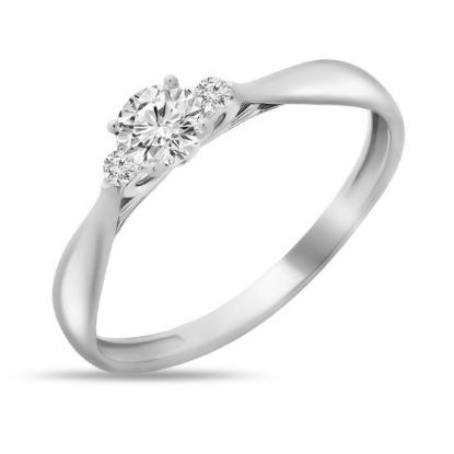 Изображение Золотое кольцо с фианитами