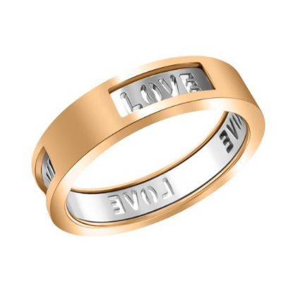 Изображение Золотое кольцо "LOVE" 585 пробы