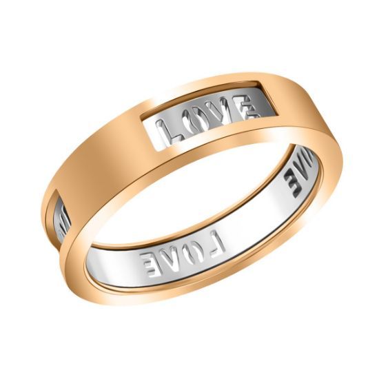 Изображение Золотое кольцо "LOVE" 585 пробы