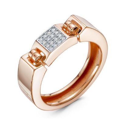 Изображение Золотое кольцо с фианитами