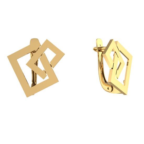 Изображение Золотые серьги 585 пробы